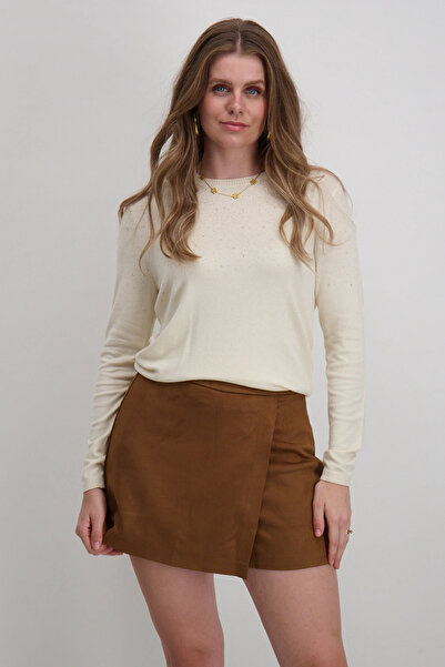 ONLY سترة نسائية من Onlanabella بتفاصيل حجرية وياقة دائرية 15355228 إكرو