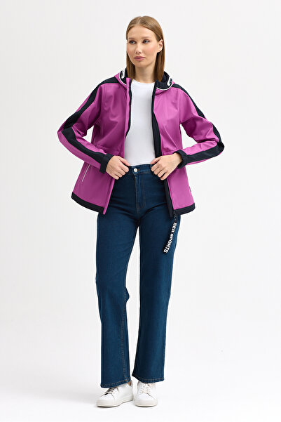 ABOUT US Technical Fabric Water and Windproof Regular Fit Ka Hooded Eket # 5070