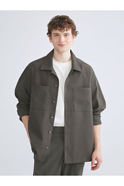 LC Waikiki Xside Comfortable Fit Long Sleeve Corduroy Men's Shirt Jacket