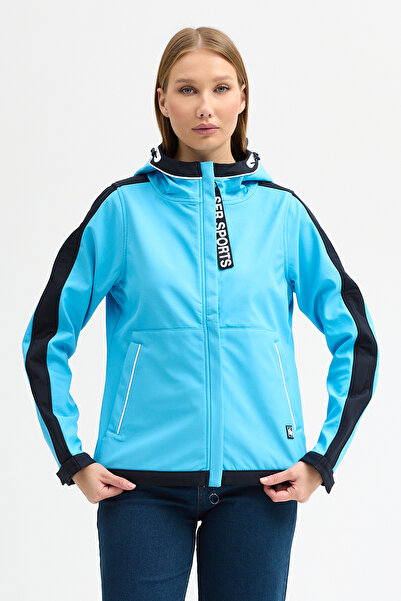 ABOUT US Technical Fabric Water and Windproof Regular Fit Ka Hooded Eket # 5070