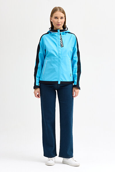 ABOUT US Technical Fabric Water and Windproof Regular Fit Ka Hooded Eket # 5070