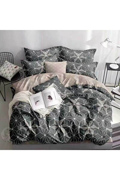 Patul Bed Linen, Satin Cotton, Sulphur, 2 Persons, Double Bed, 4 Pieces