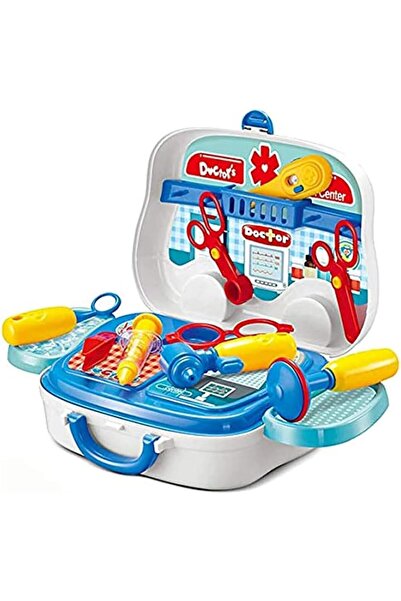 TOY GARDEN مجموعة الطبيب التظاهرية المثالية - حقيبة حمل الأدوات الطبية بعجلات