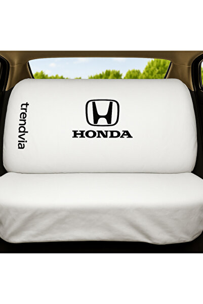 trivexa Honda Compatible Combed Cotton Fabric Car Seat Cover Set – Front and Rear Service Cover Set