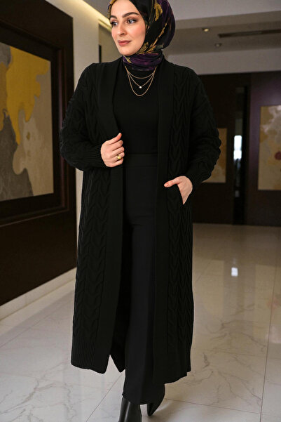 Lasirius Oversized Wool Long Knitwear Women's Cardigan, Standard Size