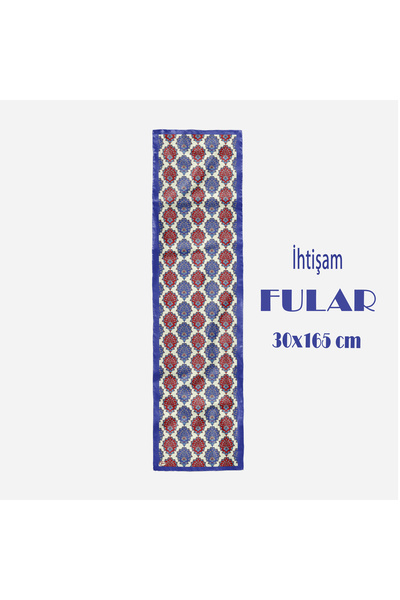 tuaipek İHTİŞAM Desen Şık & Zarif Kadın Aksesuarı Saten Fular 30x165cm