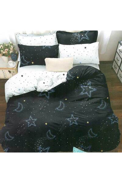 Patul Bed Linen, Satin Cotton, Sulphur, 2 Persons, Double Bed, 4 Pieces
