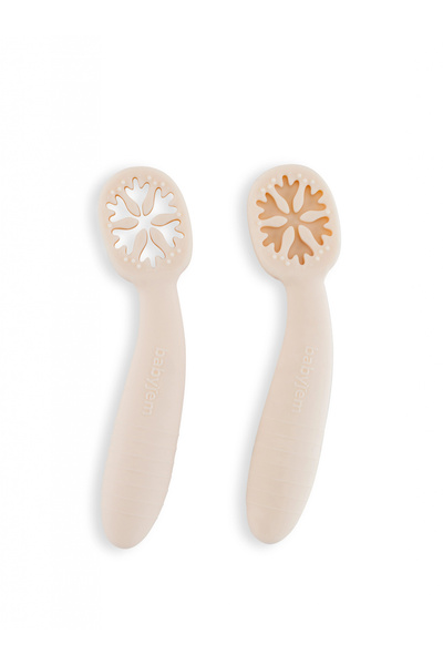 Babyjem Silicone My First Spoon Ecru