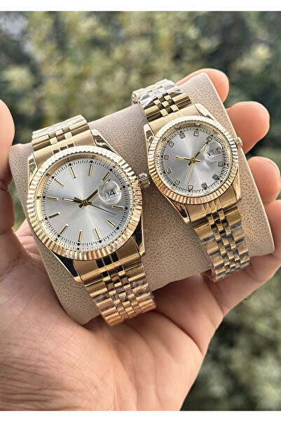 Tulpar New Season Steel Cord Calendar Trend Model Lover Couple Watch