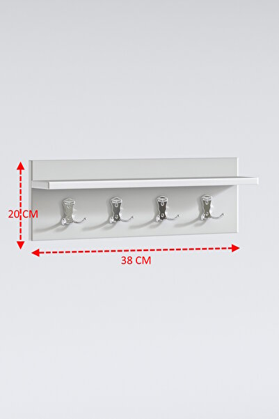 Kenzlife elbise askılığı askılık vettini038 byz 20*038*12 metal gri 4 adet askı portmanto