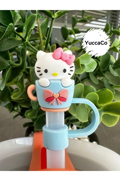 YuccaCo Accessorize Your Life Termos Uyumlu Hello Kitty Cupcake Pipet Tıpası