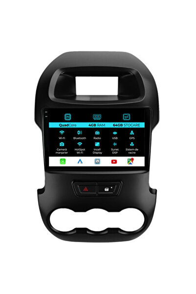 NavStore Αφιερωμένη πλοήγηση Ford Ranger (2012-2015), QuadCore, 9 ίντσες, 4 G...