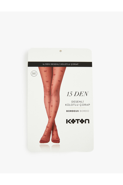 Koton 15 Den Fiyonk Desenli Külotlu Çorap