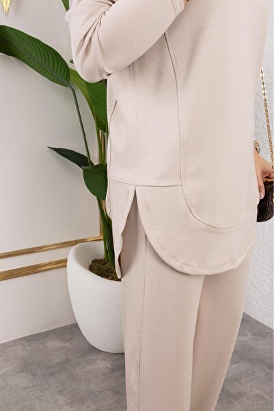 MODAMÜNASİP Comfortable and Stylish Two-Piece Suit with Great Cotton Viscose Pants