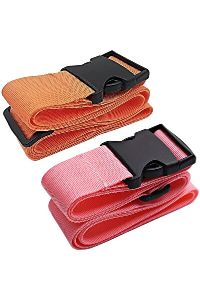 OEM Set 2 curele pentru bagaje, 5 x 188 cm, polipropilena, multicolor