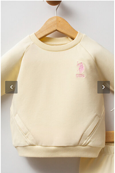 U.S. Polo Assn. U.S.Polo Assn Usb2741 Baby Girl Lemon Double Set