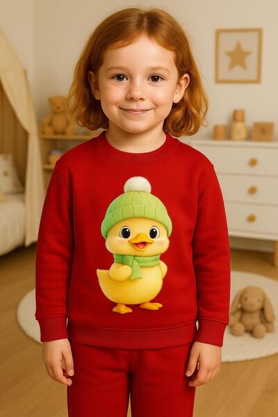 playwear Суичър с кръгло деколте и дълъг ръкав, с бродиран десен BERET CHICK,...