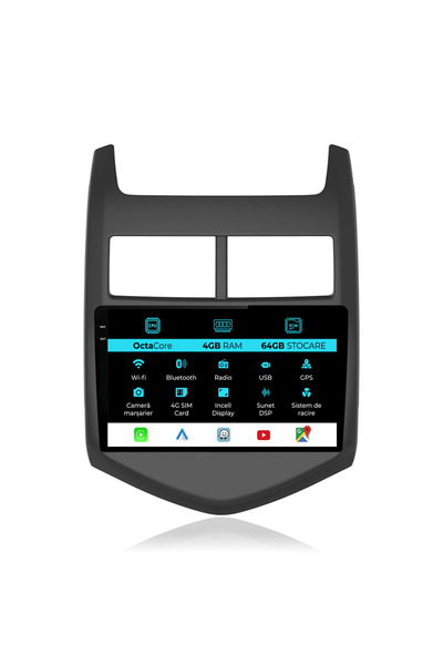 NavStore Αφιερωμένη πλοήγηση Chevrolet Aveo (2012-2014), Incell 9 ιντσών, 4 G...