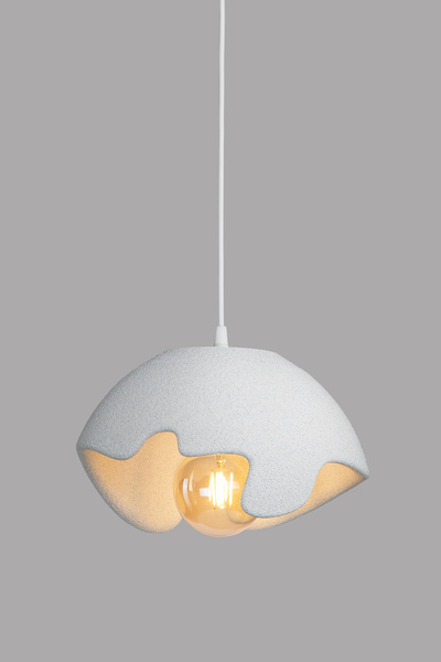 Limon 3D Desing Tekli Sarkıt Avize, Modern Avize, Bohem Beton Görünüm Avize 3...