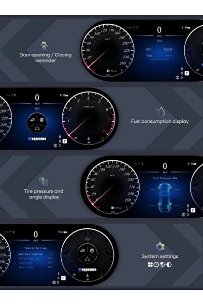 NavStore Digital Electronic Clocks Mercedes GLC C253 X253 (2015-2022)