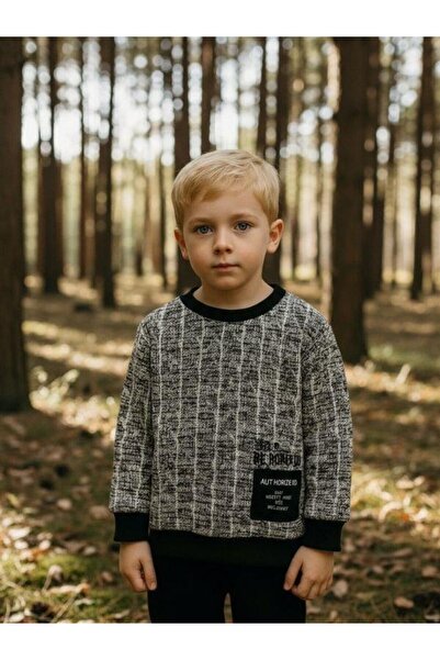 Zekids Boy's Patterned Bürümcük Sweater