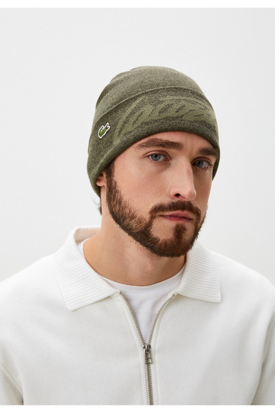 Lacoste Green Unisex Beanie