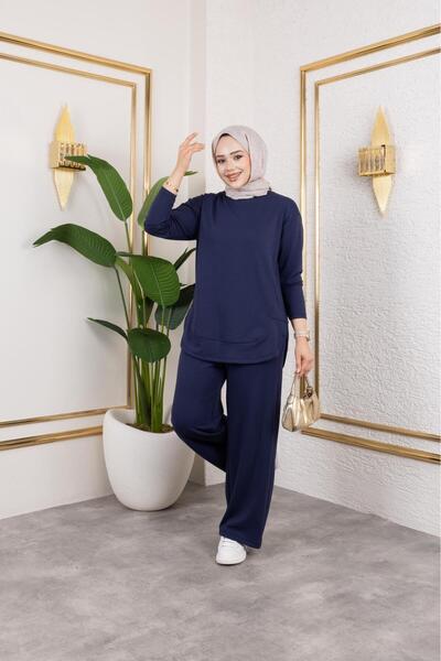 MODAMÜNASİP Comfortable and Stylish Two-Piece Suit with Great Cotton Viscose Pants