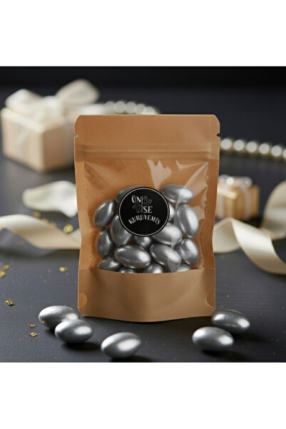 ÜNSEKURUYEMİŞ حلوى اللوز بالشوكولاتة الفضية (200 جرام)