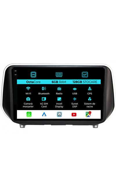 NavStore Navigatie Dedicata Hyundai SantaFe (2018-2024), 9Inch, 6Gb Ram, 128G...
