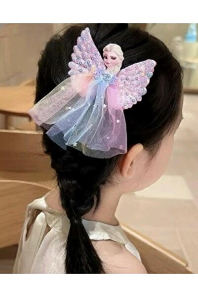 shop مشبك مزدوج من التول بنمط شريط ملون ومتنوع لشخصية إلسا للفتيات