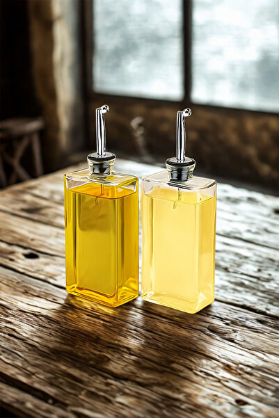 Home Liora Cam Dikdörtgen Yağlık ve Sosluk Seti – 500 ml 2'li