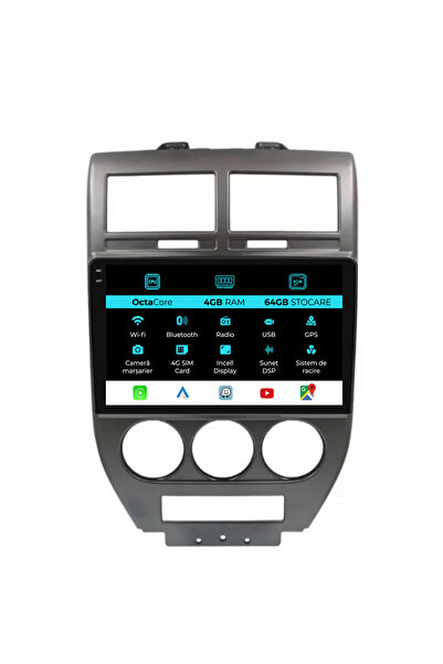 NavStore Navigatie Dedicata Jeep Compass (2006-2010), 9Inch, 4Gb Ram, 64Gb St...