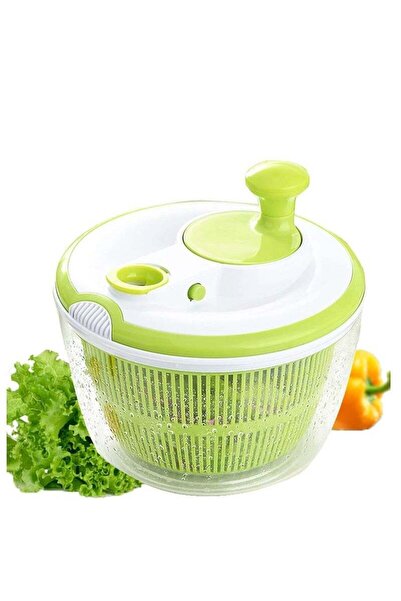 Generic Gravity Dryer Salad Spinner 5L â€“ Lettuce Spinner with Lid Lock, Rotary Handle, Quick Dry Off for