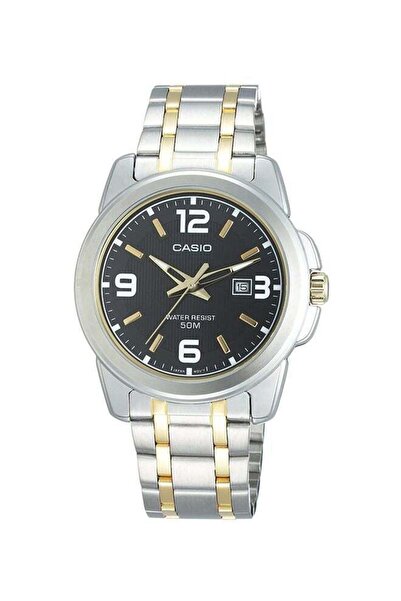 Casio Men's Enticer Stainless Steel Analog Quartz Watch MTP-1314SG-1AVDF - 46...