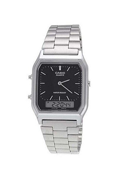 Casio Vintage Series Analog & Digital Watch AQ230A-1DMQ - 28 mm - Silver
