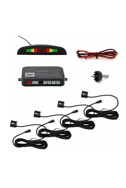 BASHAR Set of 4 BLACK Parking Sensors with LED display BS