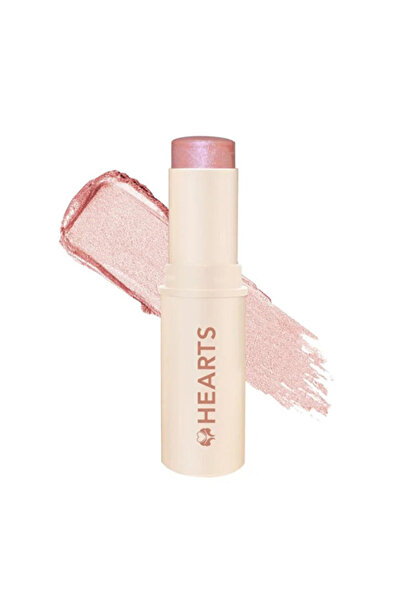 Hearts Hearts Highlighter Stick Goddess Light Rose Sparkle10-8g