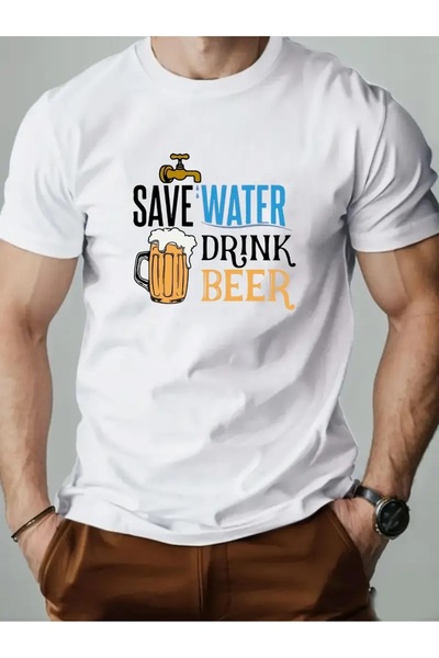 4desire.ro Tricou barbati SAVE WATHER Ink, Classic Regular Fit, Bumbac 100%, Vegan Approved