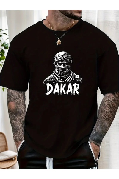4desire.ro Tricou barbati DAKAR Ink, Classic Regular Fit, Bumbac 100%, Vegan ...