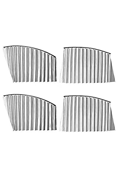 Tai Set of 4 retractable car sunshades for front and rear side windows GREY