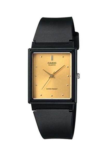 Casio Men's Leather Strap Analog Wrist Watch MQ-38-9ADF - 33 mm - Black