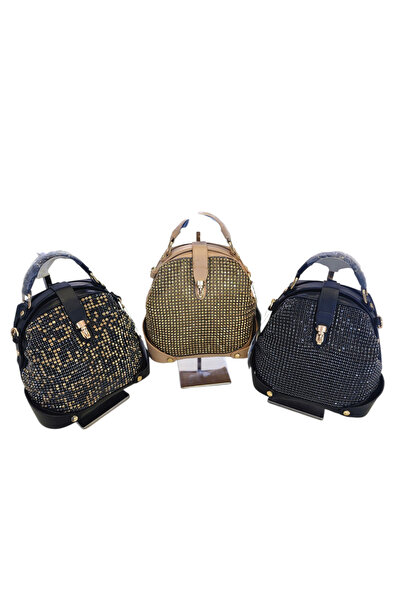 OUEEN ELİZABETH Crystal Stone 3 Optional (Hand-Shoulder-Back) Women's Bag