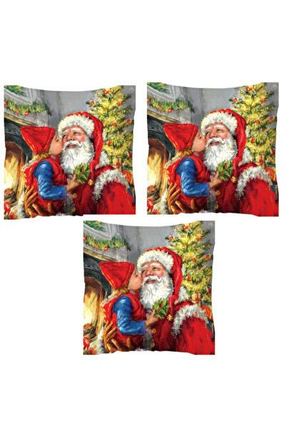 OEM Set 2 Fete de Perne Craciun, din Catifea, 45 x 45 cm, Calitate premium