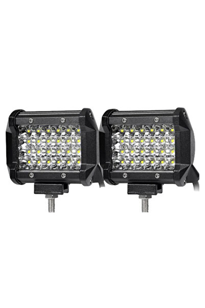 XL Set of 2 LED Auto Off Road Projector 24 LEDs 72W Rectangular