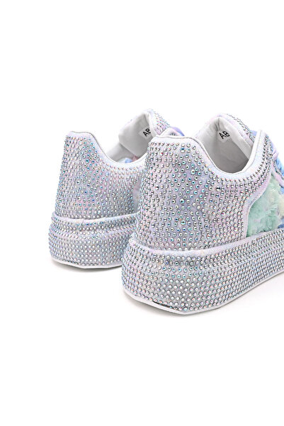 Tmall Pantofi sport pentru femei, cu platformă și strasuri strălucitoare, TM1D1417, albaștri