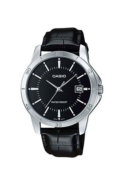 Casio Men's Dress Series Water Resistant Leather Analog Watch MTP-V004L-1AUDF