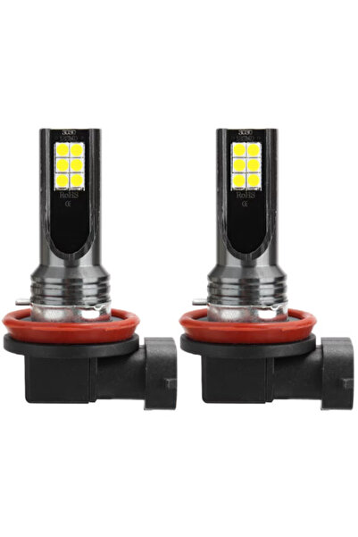 Ruan Set of 2 LED car bulbs H11 / H8 power 120W 12LED SMD temperature 6000K 6800lm