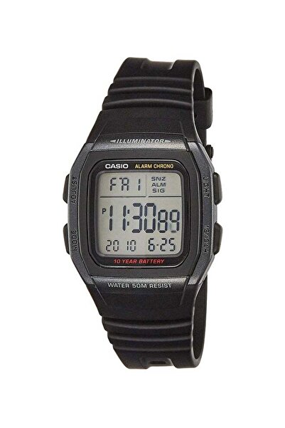 Casio Boys' Resin Digital Quartz Watch W-96H-1BVDF - 36 mm - Black