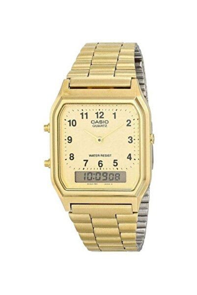 Casio Stainless Steel Water Resistant Analog + Digital Watch