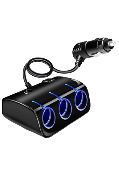 PRİZE Car socket with 5 inputs NEON On/OFF button 120W OLESON 1506